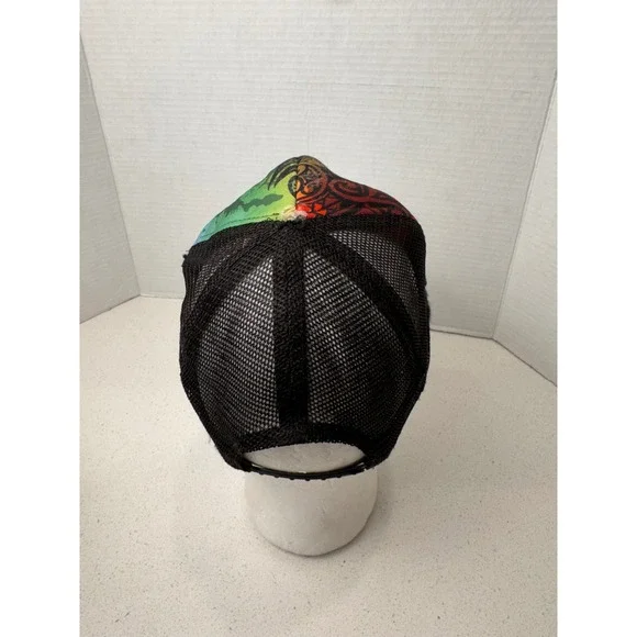 Hawaii Islands Trucker Hat Souvenir Black‎ Mesh Snapback Cap - Picture 4 of 11